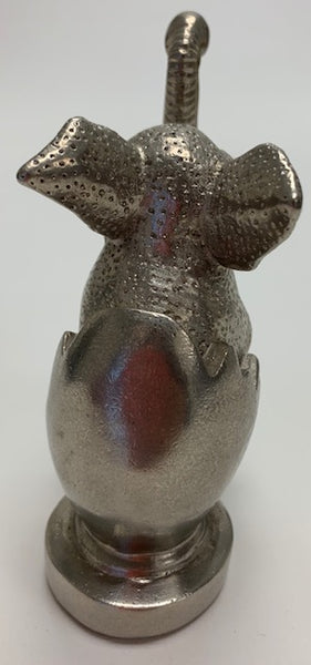 Elephant Emerging From an Egg Mascot/Hood Ornament M-31